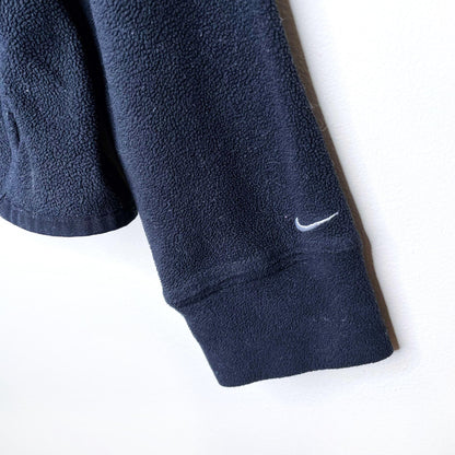 nike acg black zip up fleece jacket - size small