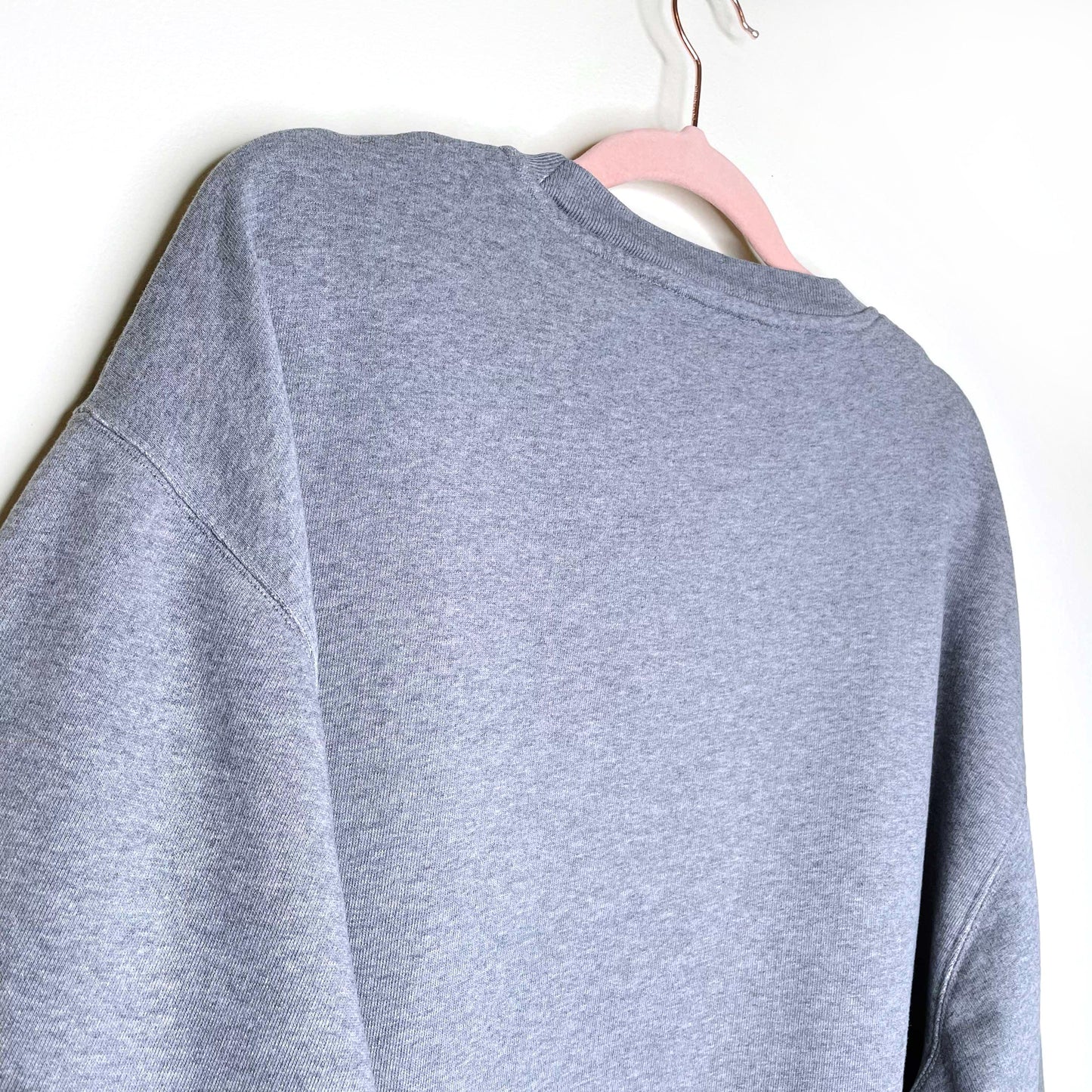 acne studios grey fairview face patch sweatshirt - size large