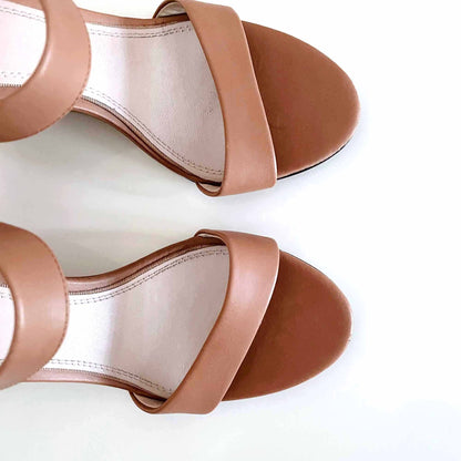 ad & daughters leather bromwich wedge sandals - size 7.5