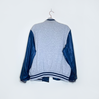 vintage early 90s adidas reversible bomber varsity jacket - size large