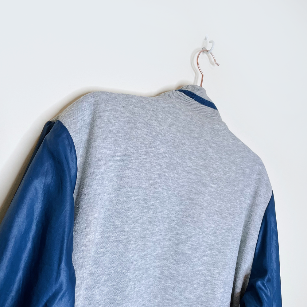 vintage early 90s adidas reversible bomber varsity jacket - size large