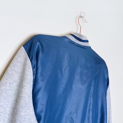 vintage early 90s adidas reversible bomber varsity jacket - size large