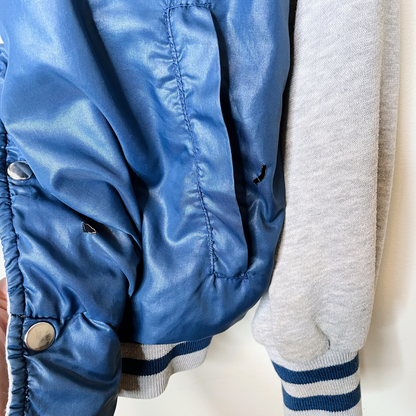 vintage early 90s adidas reversible bomber varsity jacket - size large