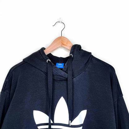 adidas large trefoil hooded sweatshirt - size medium