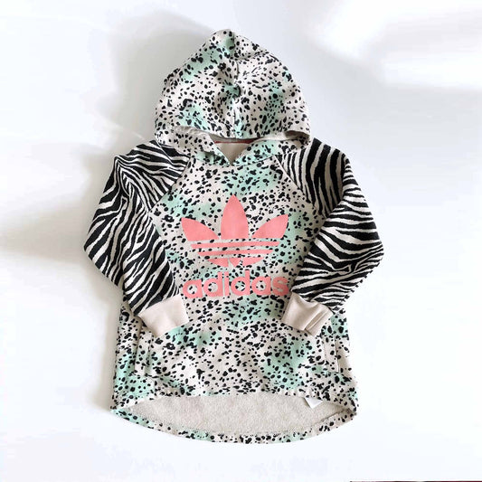 kids adidas animal print hoodie - size 3T