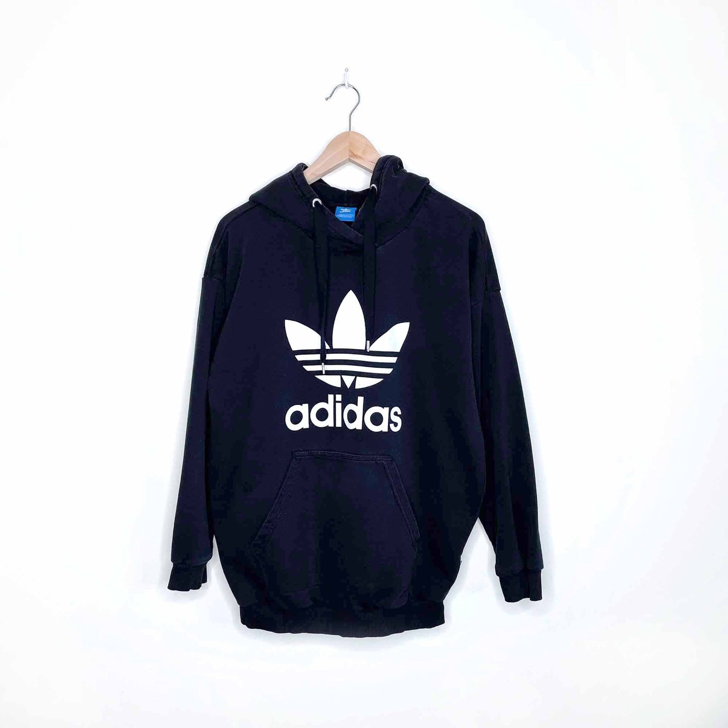 adidas large trefoil hooded sweatshirt - size medium