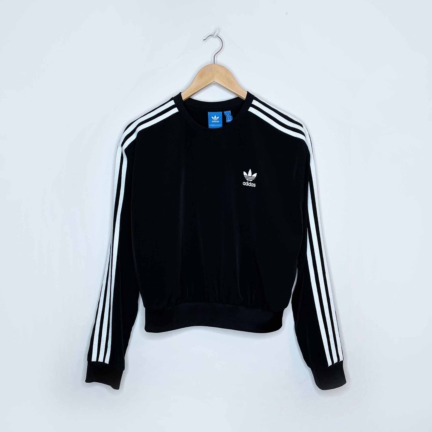 adidas 3-stripes long sleeve top - size small