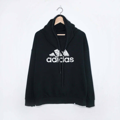 Adidas funnel neck hooded sweatshirt - size Medium