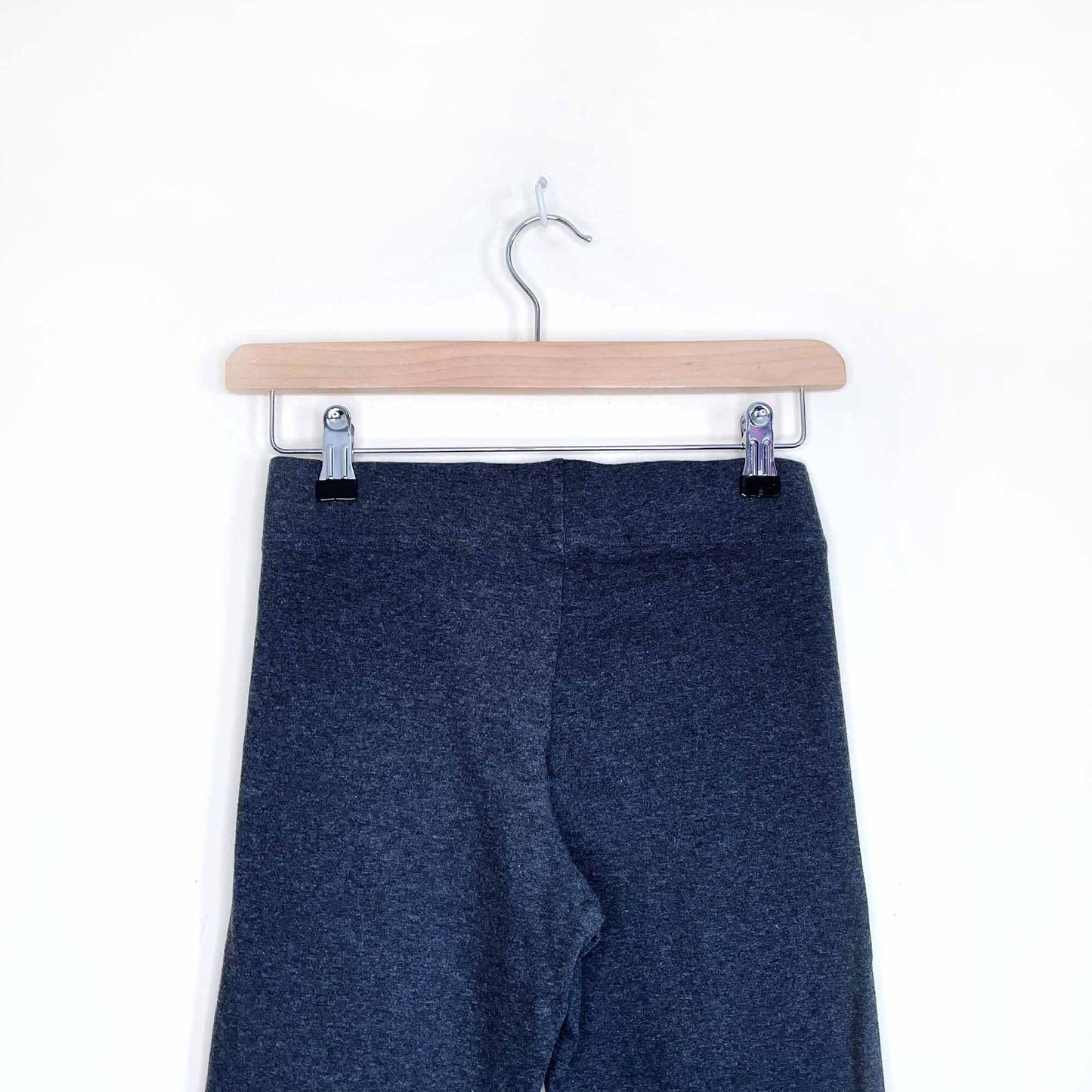 adidas big logo grey cotton-blend leggings - size small