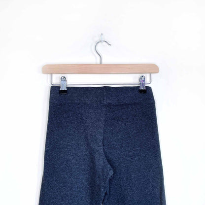 adidas big logo grey cotton-blend leggings - size small