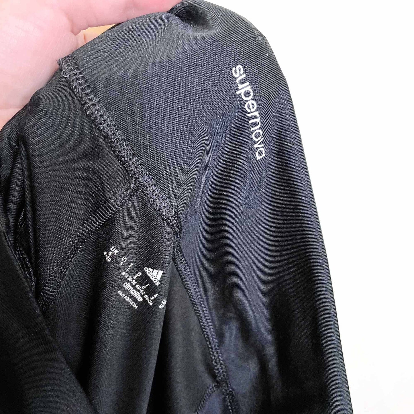 adidas high rise supernova climalite full length running tights - size small