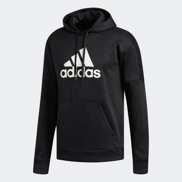 Adidas badge of sport logo hoodie - size YL