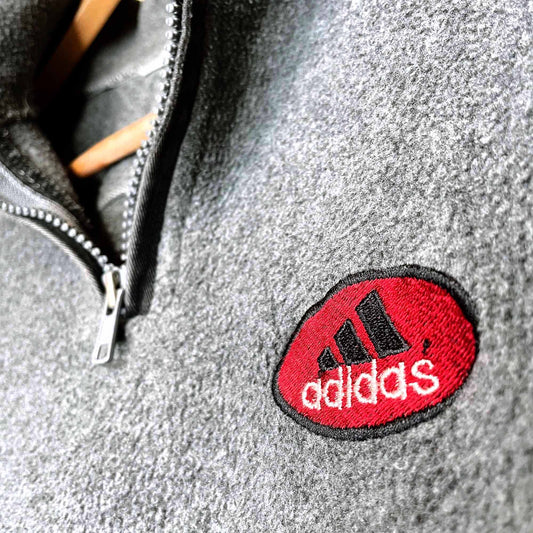 vintage adidas 1/4 zip fleece sweatshirt - size small