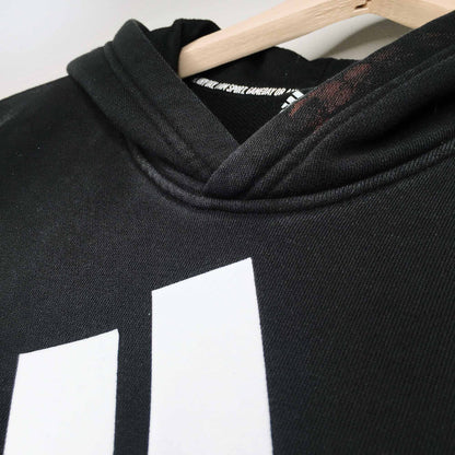 Adidas badge of sport logo hoodie - size YL