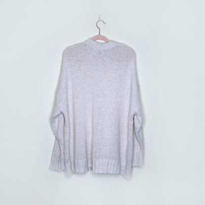 aerie big sky oversized chunky knit crewneck sweater - size small