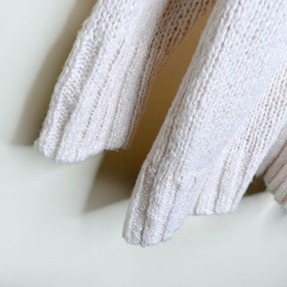 aerie big sky oversized chunky knit crewneck sweater - size small