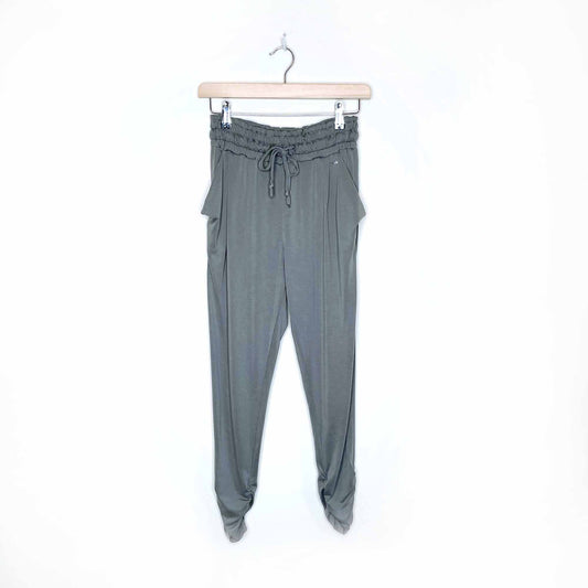 american eagle high rise soft modal ruched jogger - size xs