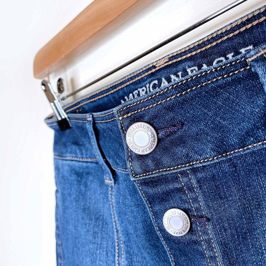 american eagle button down denim mini skirt - size 2