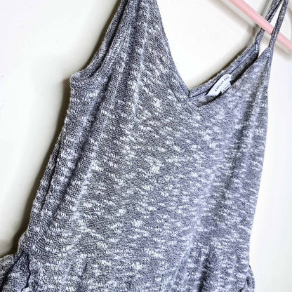 american eagle melange belted cropped jumpsuit - size xs