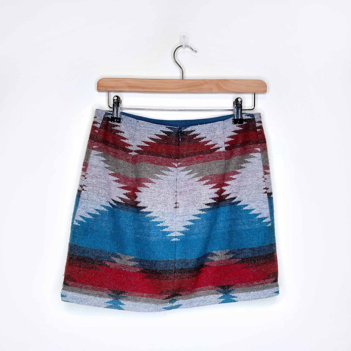 aeo american eagle navajo southwestern wool blend mini skirt - size 0