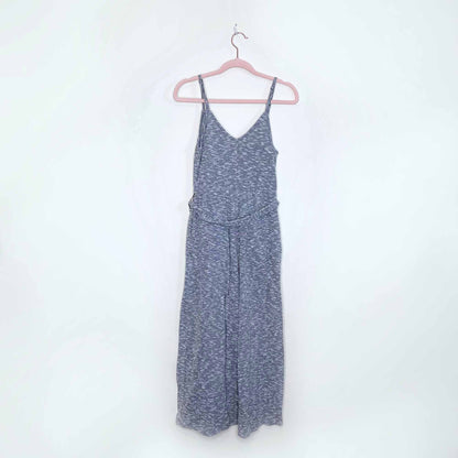 american eagle melange belted cropped jumpsuit - size xs