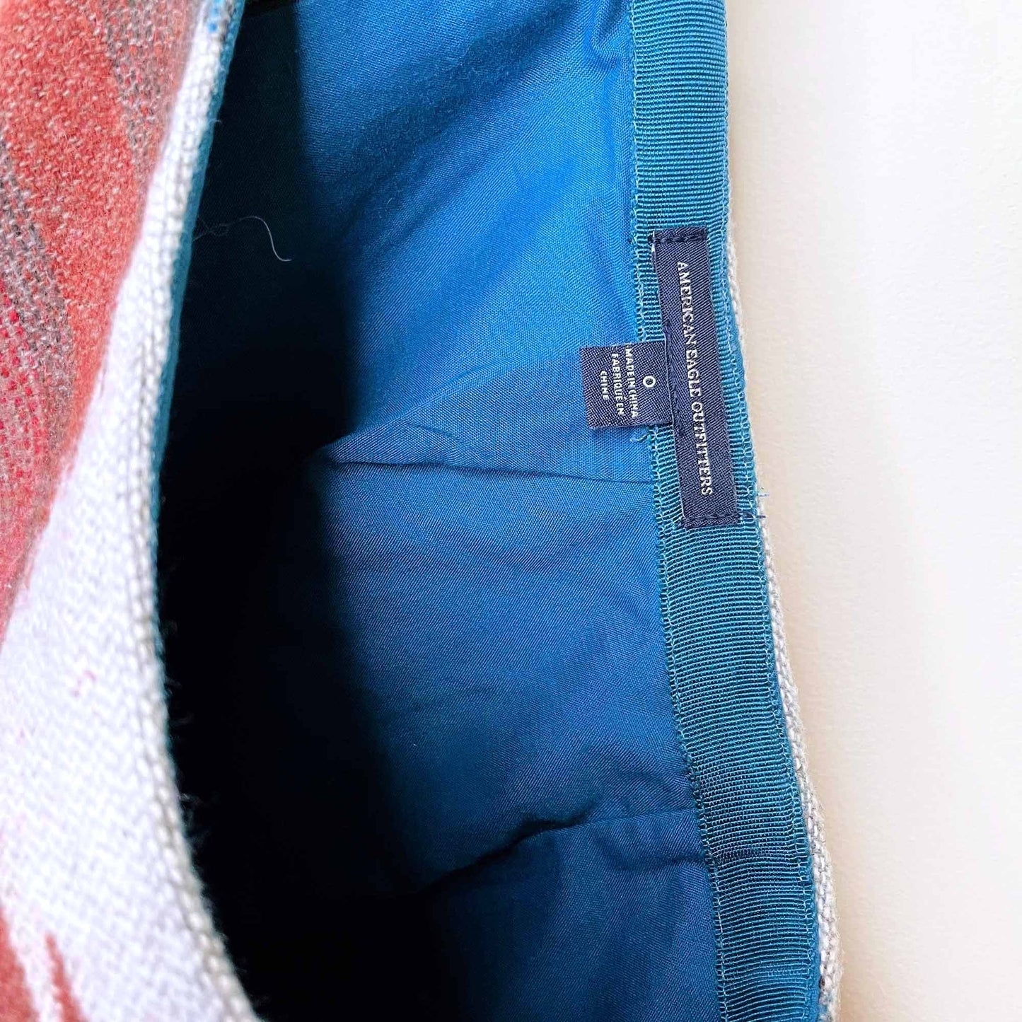 aeo american eagle navajo southwestern wool blend mini skirt - size 0