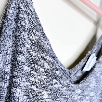 american eagle melange belted cropped jumpsuit - size xs