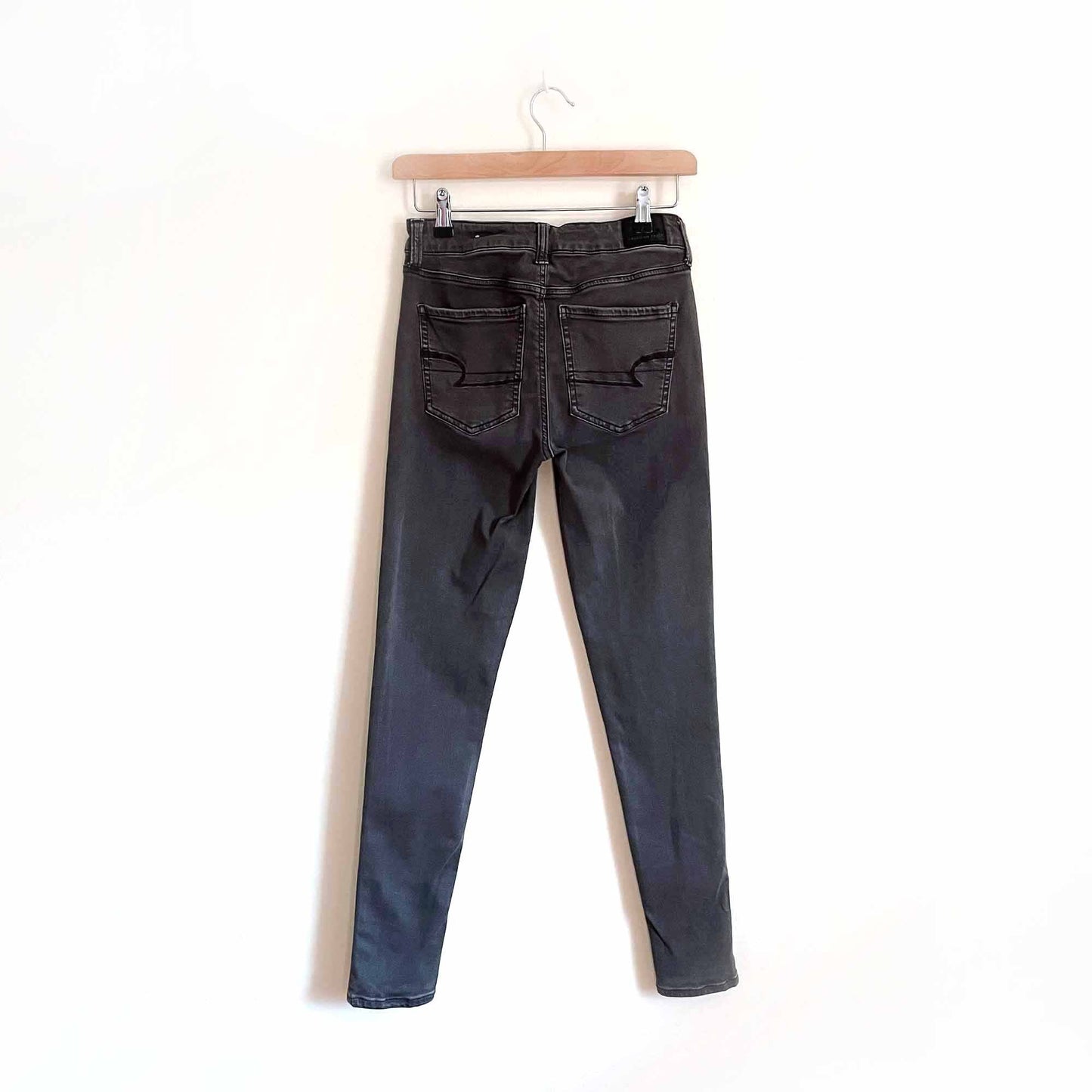 american eagle next level stretch button fly high rise jegging - size 4