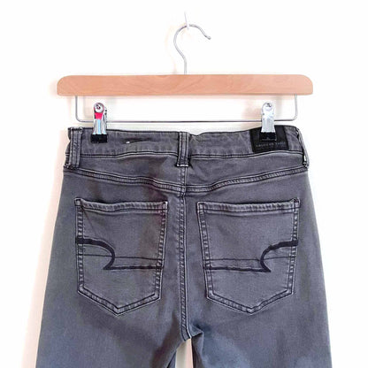 american eagle next level stretch button fly high rise jegging - size 4