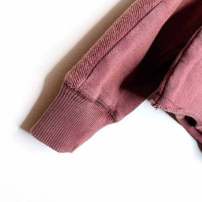 aerie wide cropped loopback sweatshirt - size medium