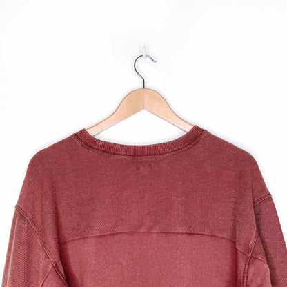 aerie wide cropped loopback sweatshirt - size medium