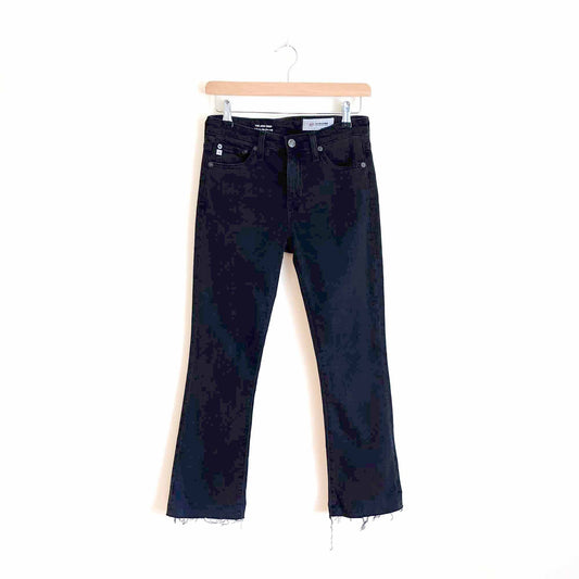 ag the jodi crop high rise slim flare raw hem - size 24