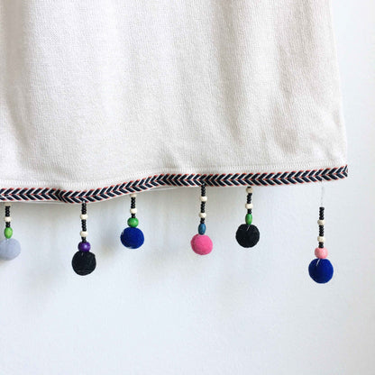 Aggél knitwear cropped pom pom pants - size Medium