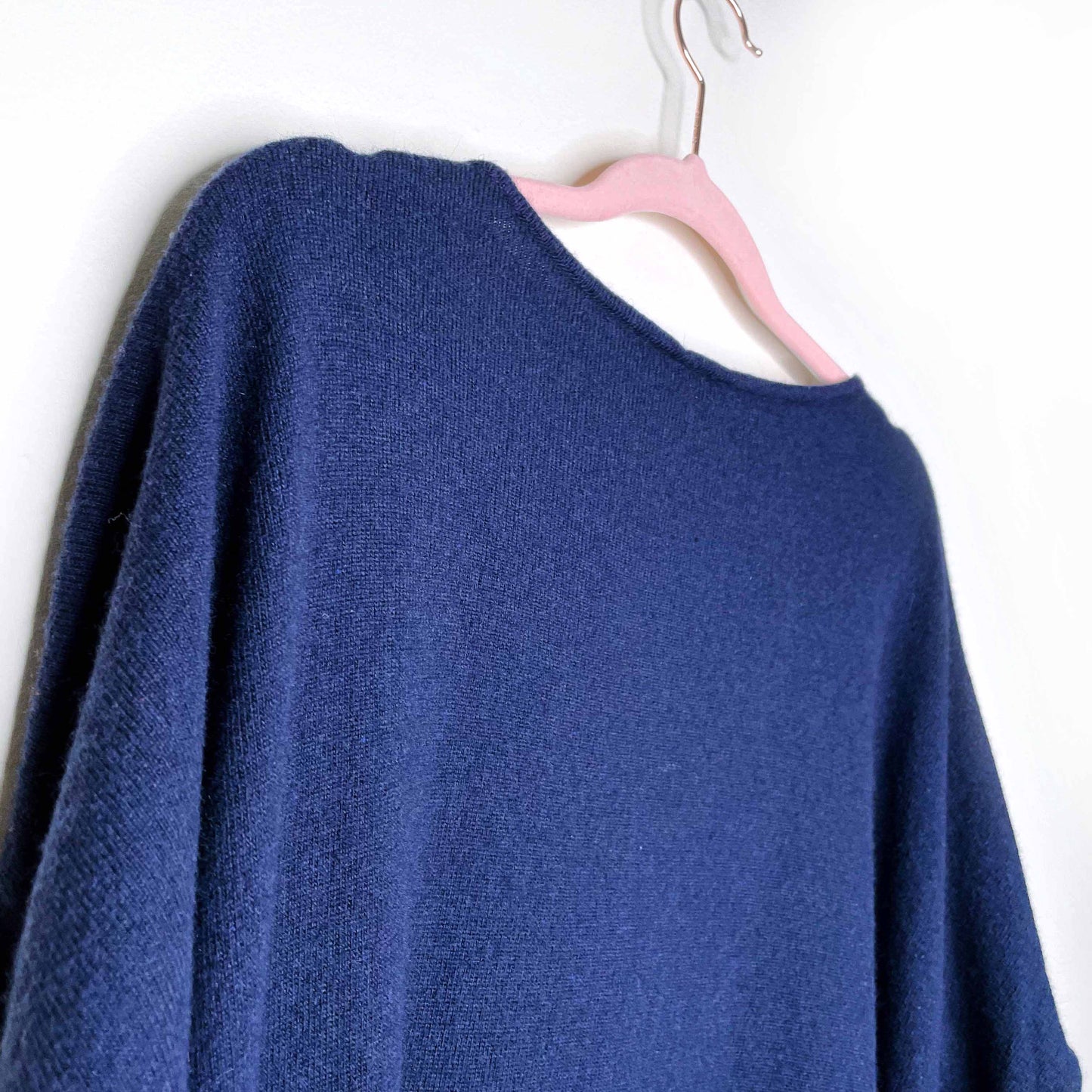 armani jeans navy blue wool-cashmere sweater - size xs