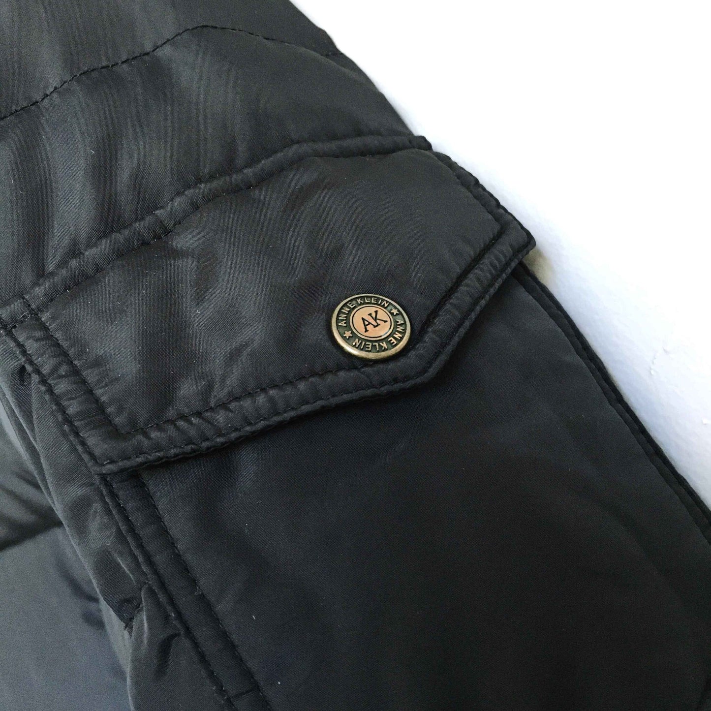 anne klein down fill puffer jacket - size medium
