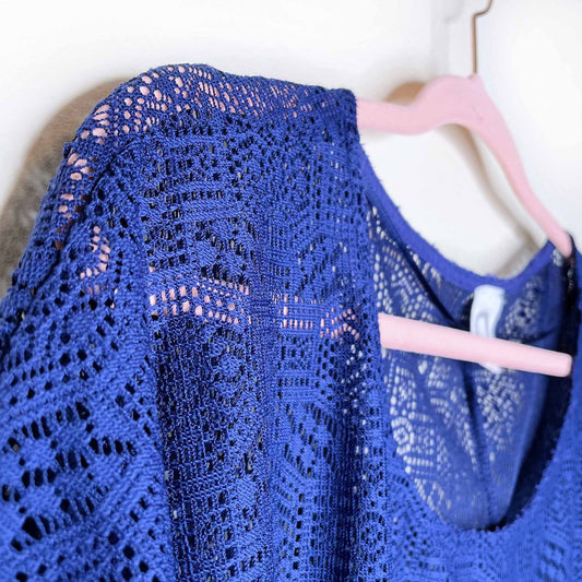 akemi + kin bratton lace swim cover up - size m/l