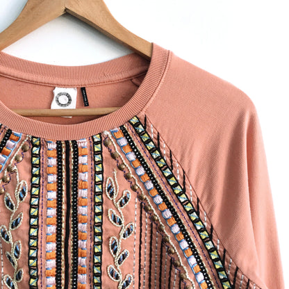 Akemi + Kin Rose Embellished Sweater - size Small