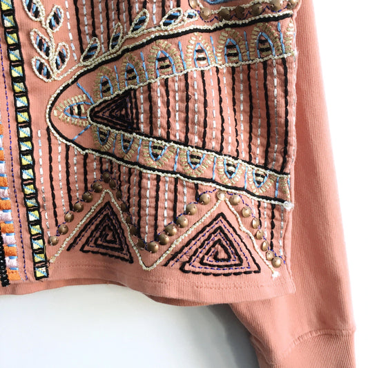 Akemi + Kin Rose Embellished Sweater - size Small