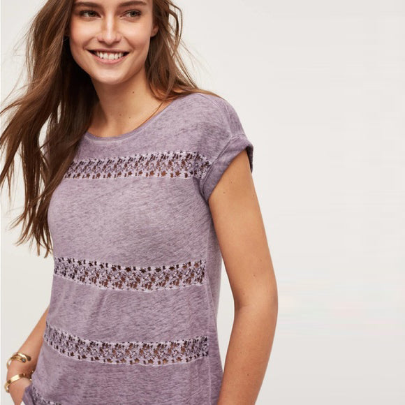 Akemi + Kin Lattice Crochet Top - size Medium