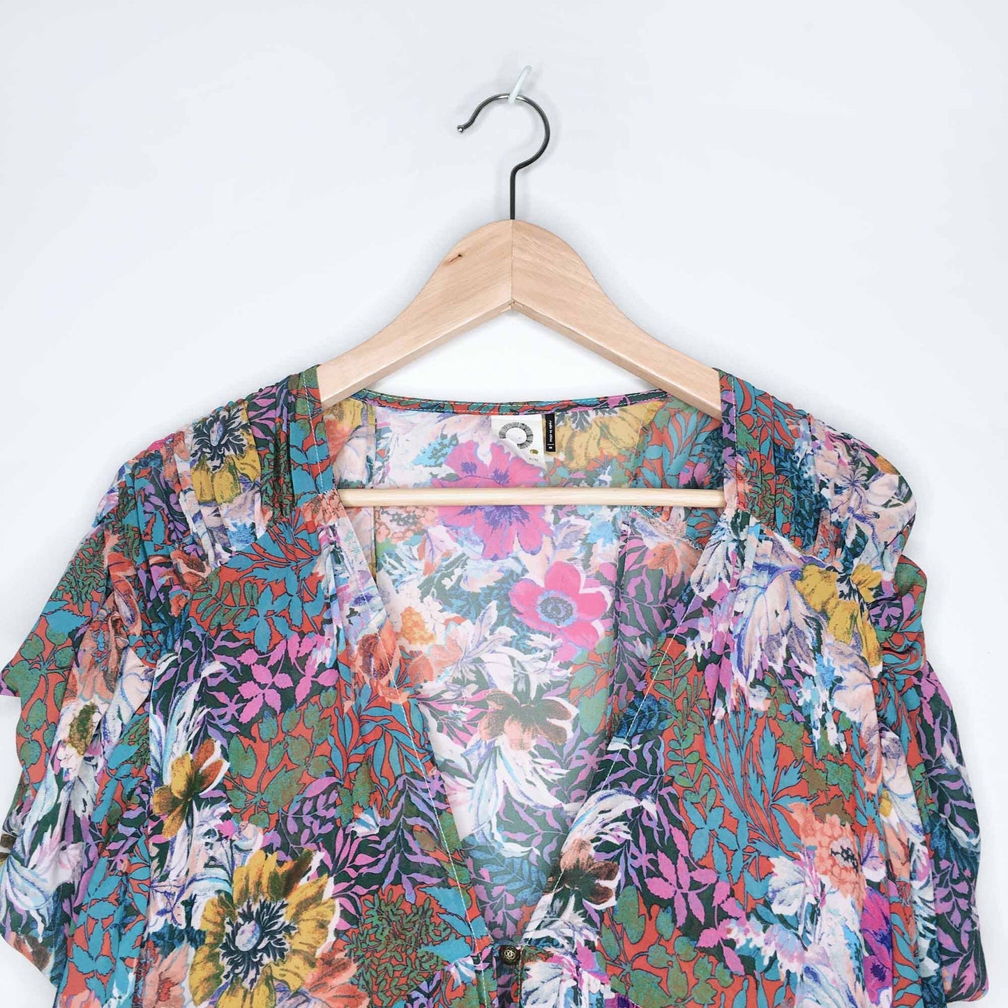Akemi + Kin Valencia floral sheer dress - size Medium