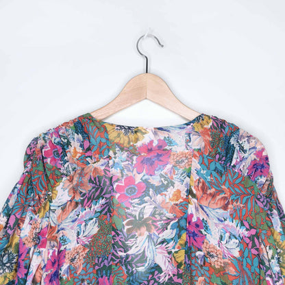 Akemi + Kin Valencia floral sheer dress - size Medium