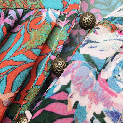 Akemi + Kin Valencia floral sheer dress - size Medium