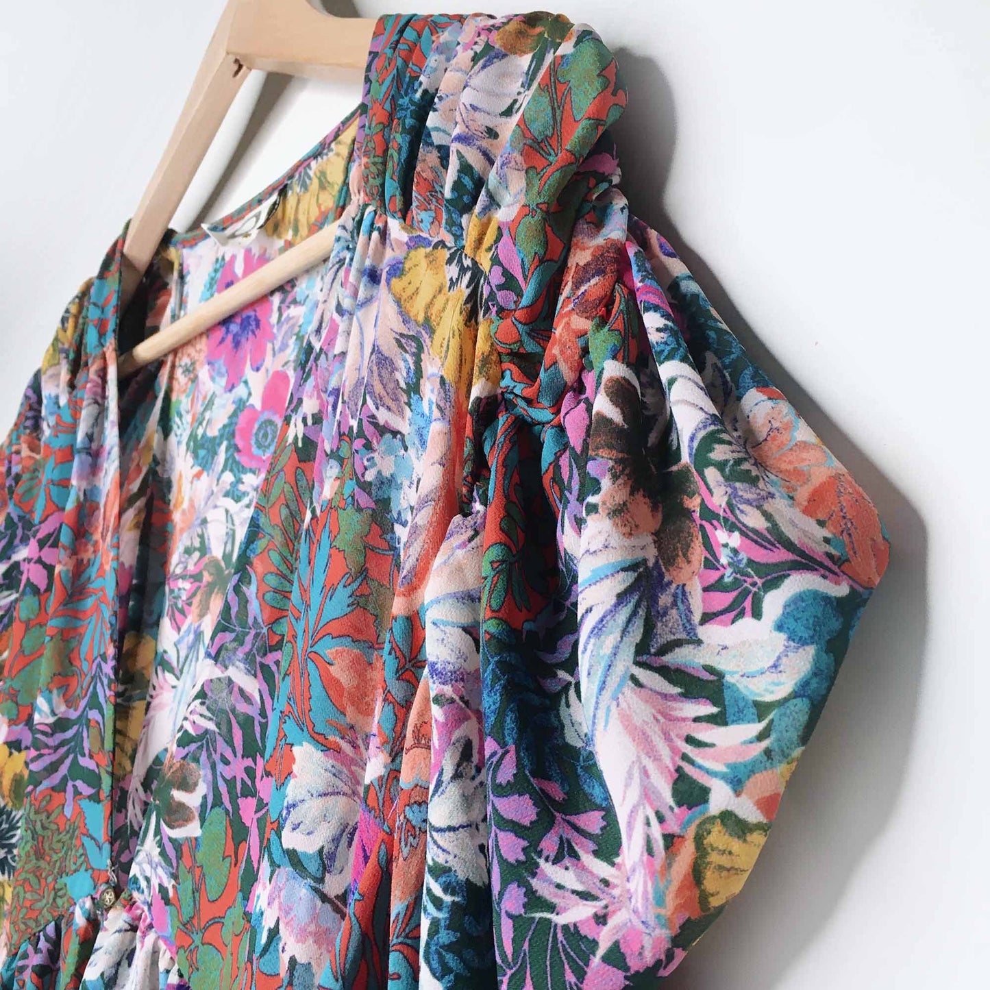 Akemi + Kin Valencia floral sheer dress - size Medium