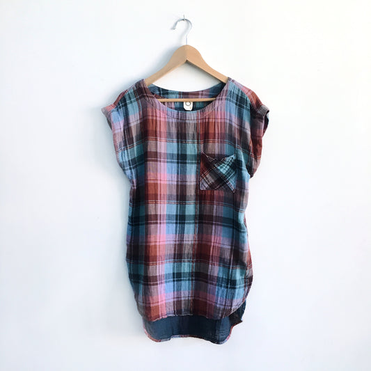 Akemi + Kin Cleora Gingham Tunic - size Small