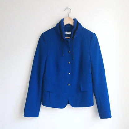 Akris Punto Drawstring Collar Jacket - size 8