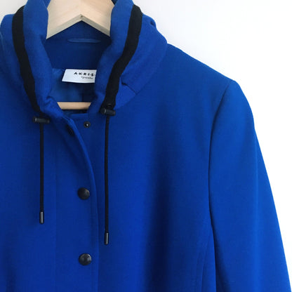 Akris Punto Drawstring Collar Jacket - size 8