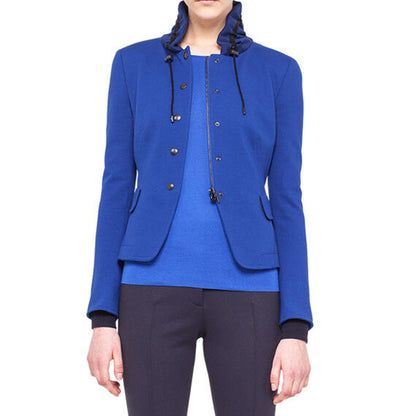 Akris Punto Drawstring Collar Jacket - size 8