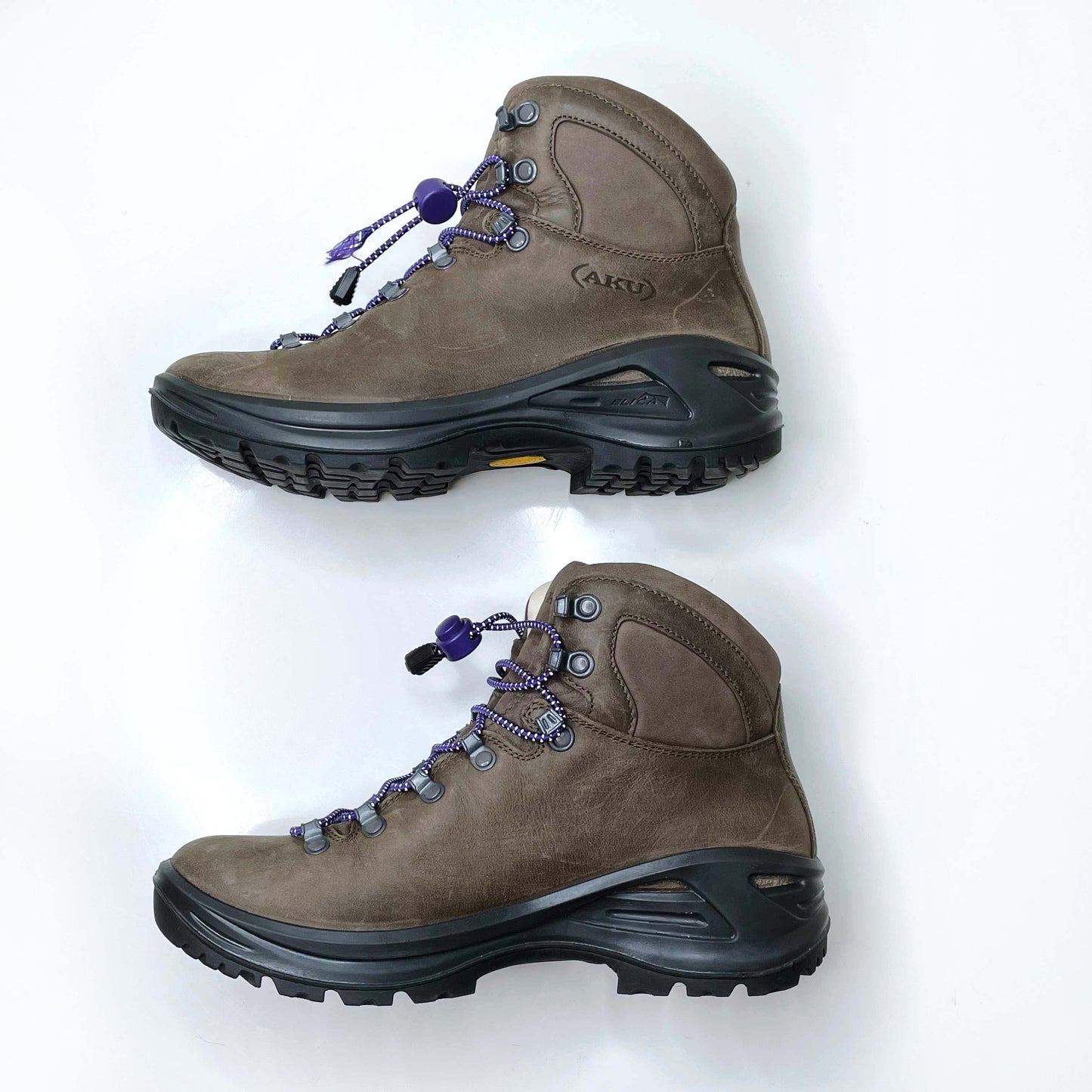 aku tribute II LTR brown leather hiking boots - size 6M / 9W