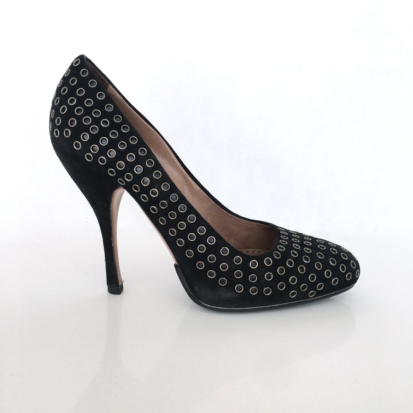 Alaïa Paris black suede studded pumps - size 38