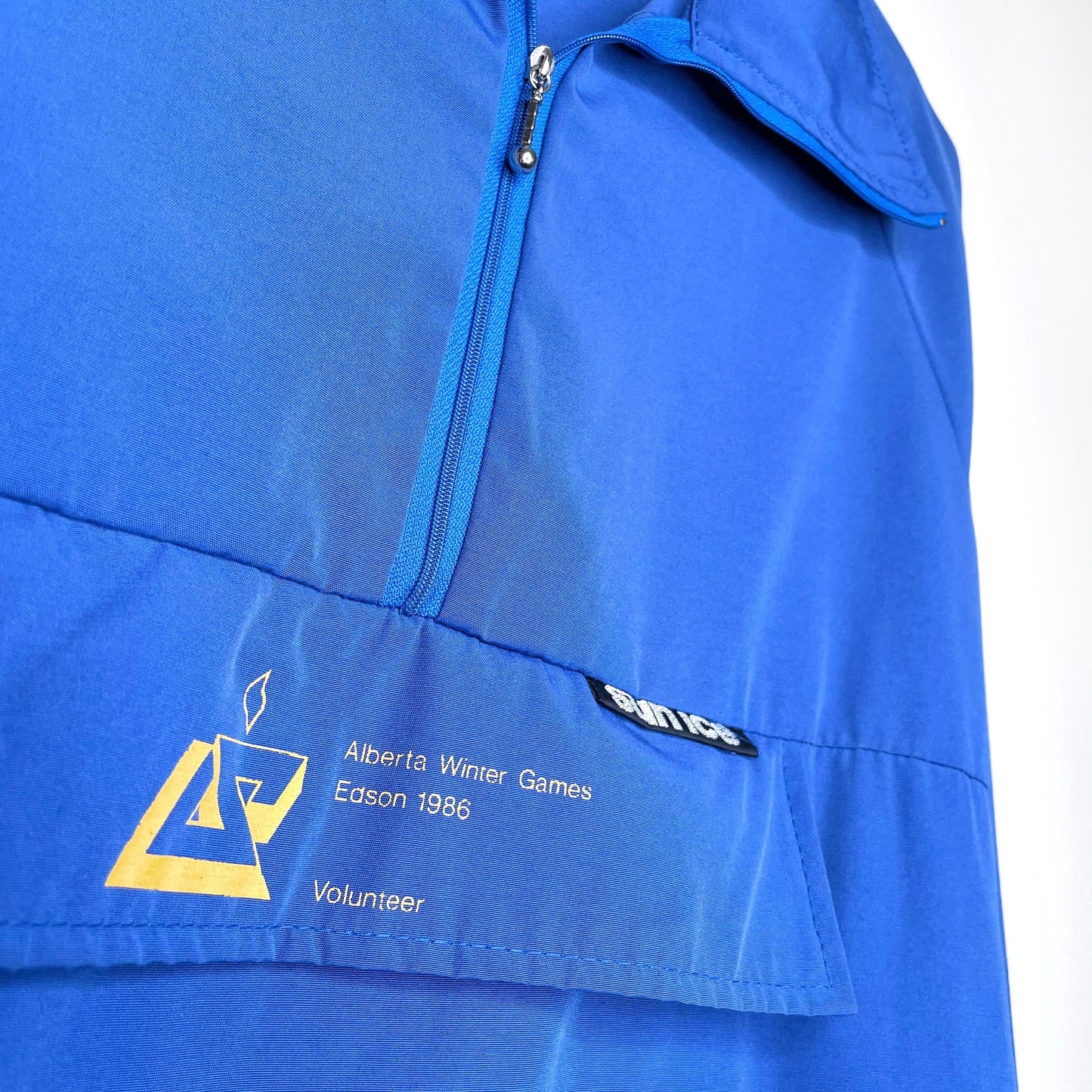 vintage 1986 alberta winter games sunice 1/4 zip jacket - size medium
